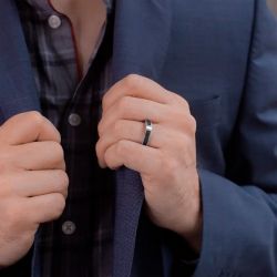 Bague homme jourdan golet acier inoxydable dk 340 h - bague argent & or homme, bague homme - - plus-de-bagues-hommes - edora - 1