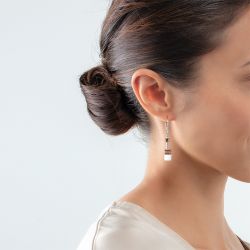 Boucles d’oreilles femme: pendantes, créoles, puces & piercing (2) - dormeuses - edora - 2