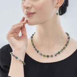 Collier femme cŒur de lion sparkling classic update vert acier inoxydable - plus-de-colliers-femmes - edora - 1