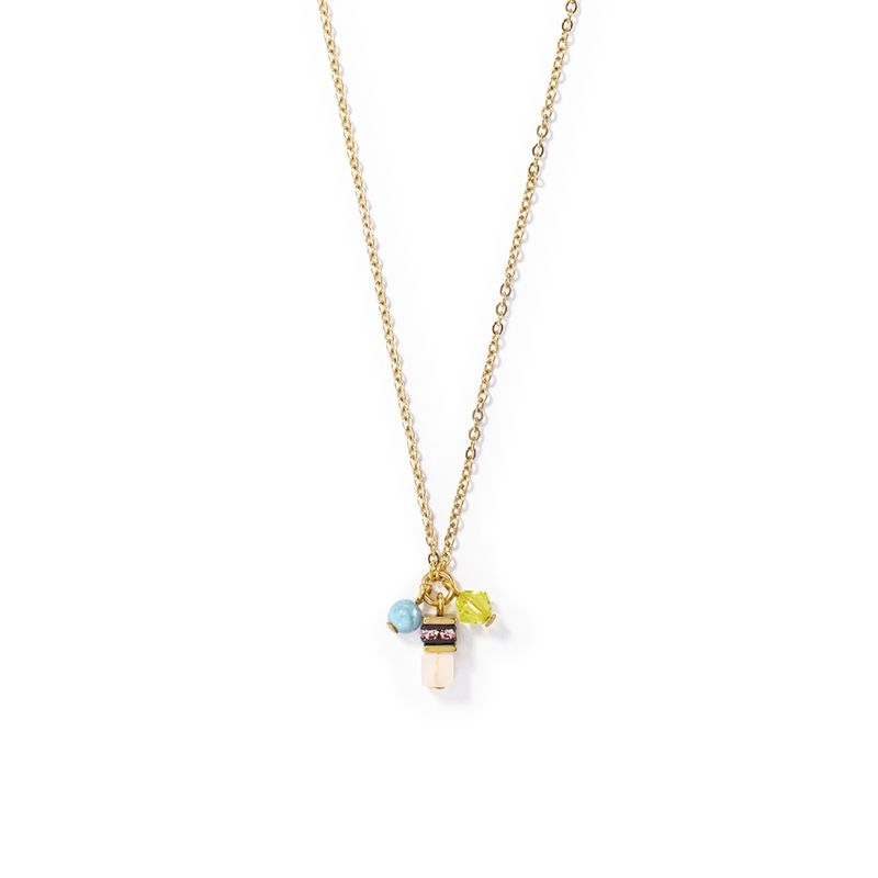 Collier femme coeur de lion small guardian pastel acier doré - colliers-femme - edora