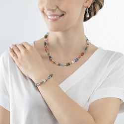 Bracelet femme coeur de lion geocube® iconic precious multicolour boho acier inoxydable - bracelets-femme - edora - 1