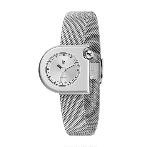 Montre Femme LIP MACH 2000 MINI MOON Acier Chromé