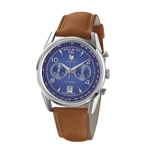 Montre Chronographe Homme LIP HIMALAYA Cuir Brun