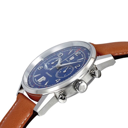 Montre Chronographe Homme LIP HIMALAYA Cuir Brun