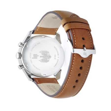 Montre chronographe homme lip himalaya cuir brun – montre vintage homme casio