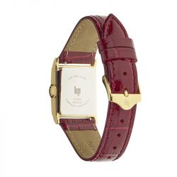 Montre femme lip c18 cuir rouge - analogiques - edora - 2