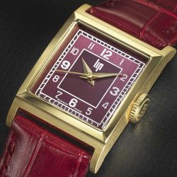 Montre femme lip c18 cuir rouge - analogiques - edora - 4