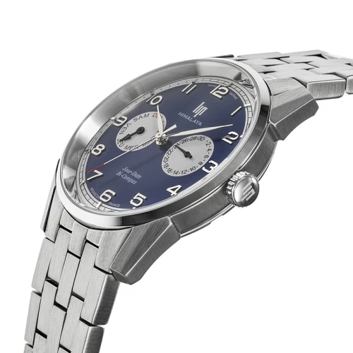 Montre Homme LIP HIMALAYA JOUR DATE BI-COMPAX Acier Argenté