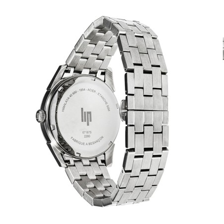 Montre homme lip himalaya jour date bi-compax acier argenté – montre vintage homme casio
