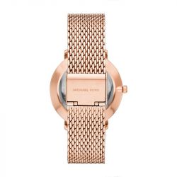 Montre femme michael kors pyper rose acier doré rose - analogiques - edora - 2