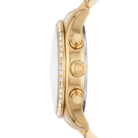 Montre Chronographe Femme MICHAEL KORS LEXINGTON BLANC Acier Doré