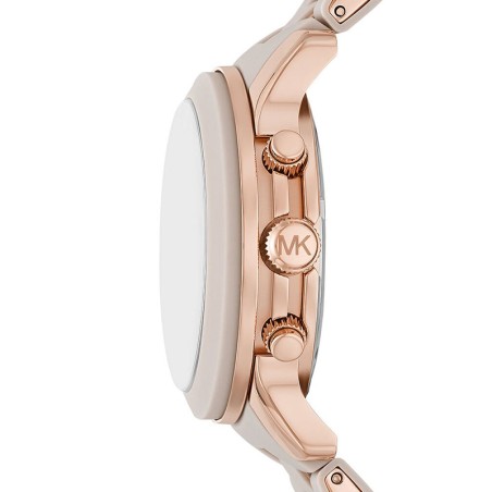 Montre Chronographe Femme MICHAEL KORS RUNWAY Silicone Gris