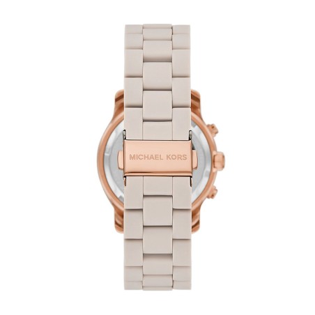 Montre chronographe femme michael kors runway silicone gris – chronographes