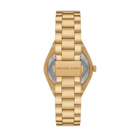 Montre femme michael kors lennox blanc acier doré – analogiques