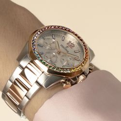 Montres femme: montre or, or rose, montre digitale, à aiguille (2) - chronographes - edora - 2