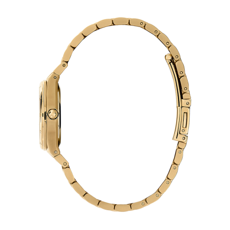 Montre femme olivia burton mini hexa champignon acier doré – analogiques