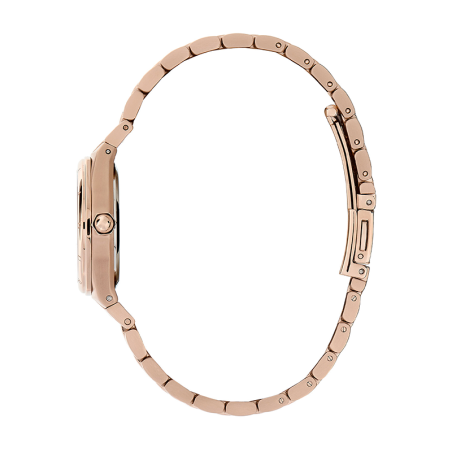 Montre femme olivia burton mini hexa canneberge acier doré rose – analogiques