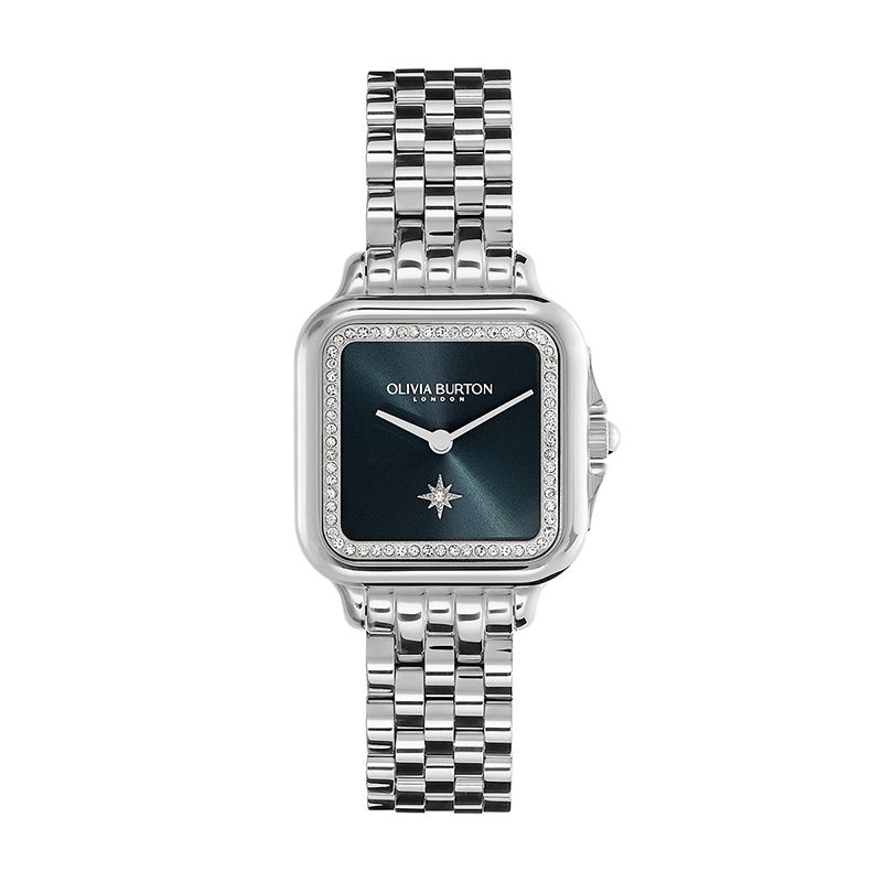 Montre femme olivia burton grosvenor acier argenté - analogiques - edora