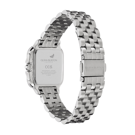 Montre femme olivia burton grosvenor acier argenté – analogiques