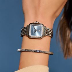 Montre femme olivia burton grosvenor acier argenté - analogiques - edora - 5