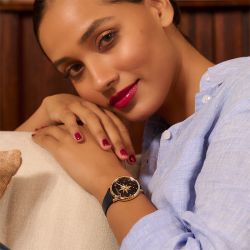 Montre femme olivia burton celestial nova cuir bleu - analogiques - edora - 5