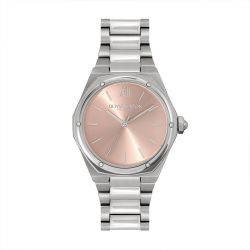 Montre femme olivia burton hexa rose pastele acier argenté - analogiques - edora - 0