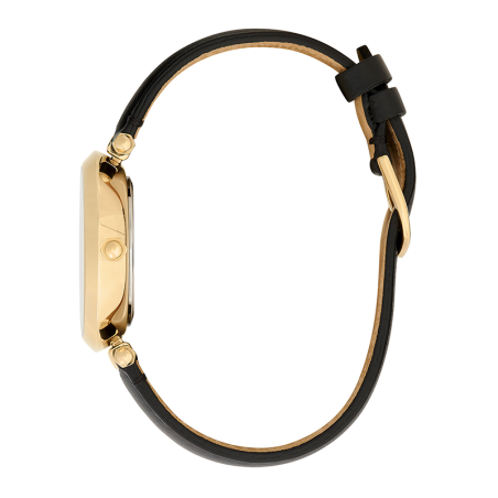 Montre femme olivia burton signature florale cuir noir – analogiques