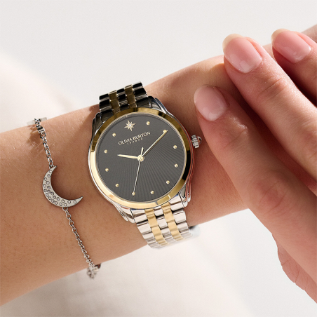 Montre femme olivia burton celestial starlight acier bicolore – analogiques