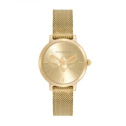 Montre femme olivia burton signature acier doré - analogiques - edora - 0