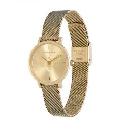 Montre femme olivia burton signature acier doré - analogiques - edora - 1