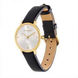 Montre femme olivia burton signature cuir noir - analogiques - edora - 1