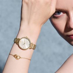 Montre femme olivia burton belgrave acier doré - analogiques - edora - 3