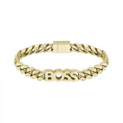 Bracelet homme boss kassy acier doré - bracelets-homme - edora - 0