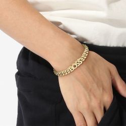 Bracelet homme boss kassy acier doré - bracelets-homme - edora - 1