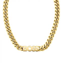 Collier homme boss kassy acier doré - accueil - edora - 0