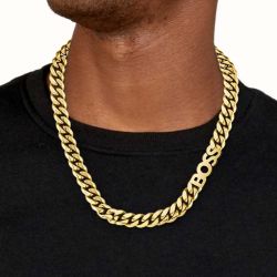 Collier homme boss kassy acier doré - accueil - edora - 1