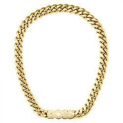 Collier homme boss kassy acier doré - accueil - edora - 2