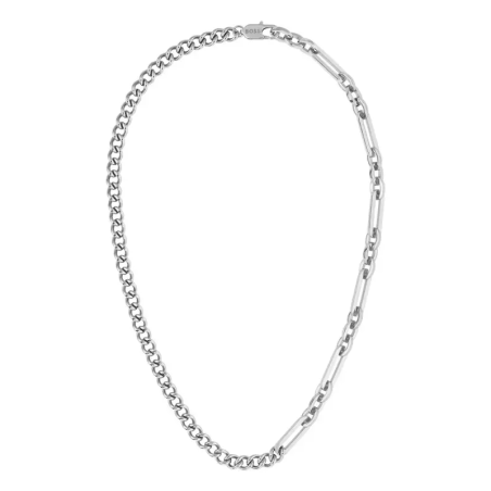 Collier chaîne homme boss mattini acier argenté – chaines