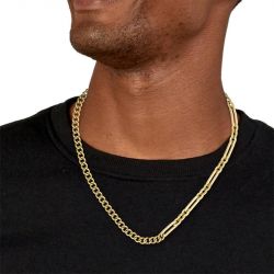 Collier chaîne homme boss mattini acier doré - chaines - edora - 1