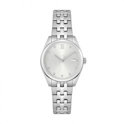 Montre femme lacoste tuilerie acier argenté - analogiques - edora - 0