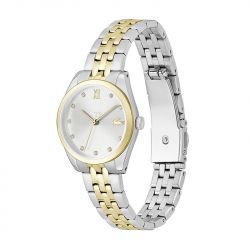Montre femme lacoste tuilerie acier bicolore - analogiques - edora - 1