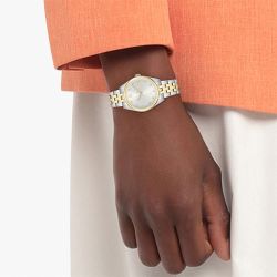 Montre femme lacoste tuilerie acier bicolore - analogiques - edora - 3