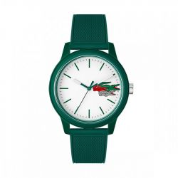 Montre homme lacoste 12.12 holiday silicone vert - analogiques - edora - 0