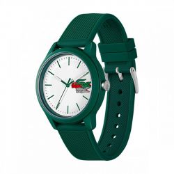 Montre homme lacoste 12.12 holiday silicone vert - analogiques - edora - 1