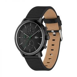 Montre chronographe homme lacoste replay cuir noir - chronographes - edora - 1