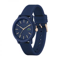 Montre homme lacoste 12.12 silicone bleu - analogiques - edora - 1