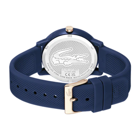 Montre homme lacoste 12.12 silicone bleu – analogiques