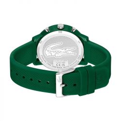 Montre chronographe homme lacoste 12.12 silicone vert - chronographes - edora - 2