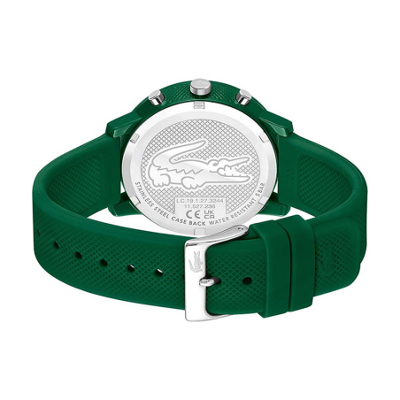Montre chronographe homme lacoste 12.12 silicone vert – chronographes