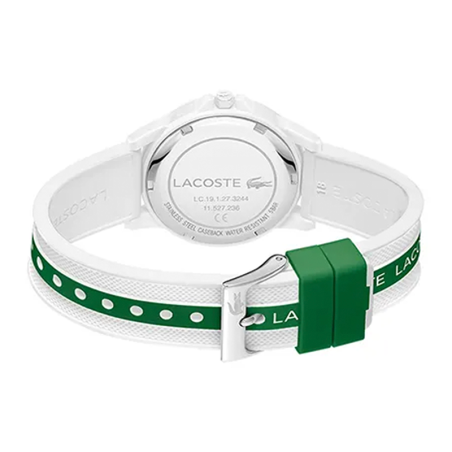 Montre enfant lacoste teen rider silicone blanc – junior